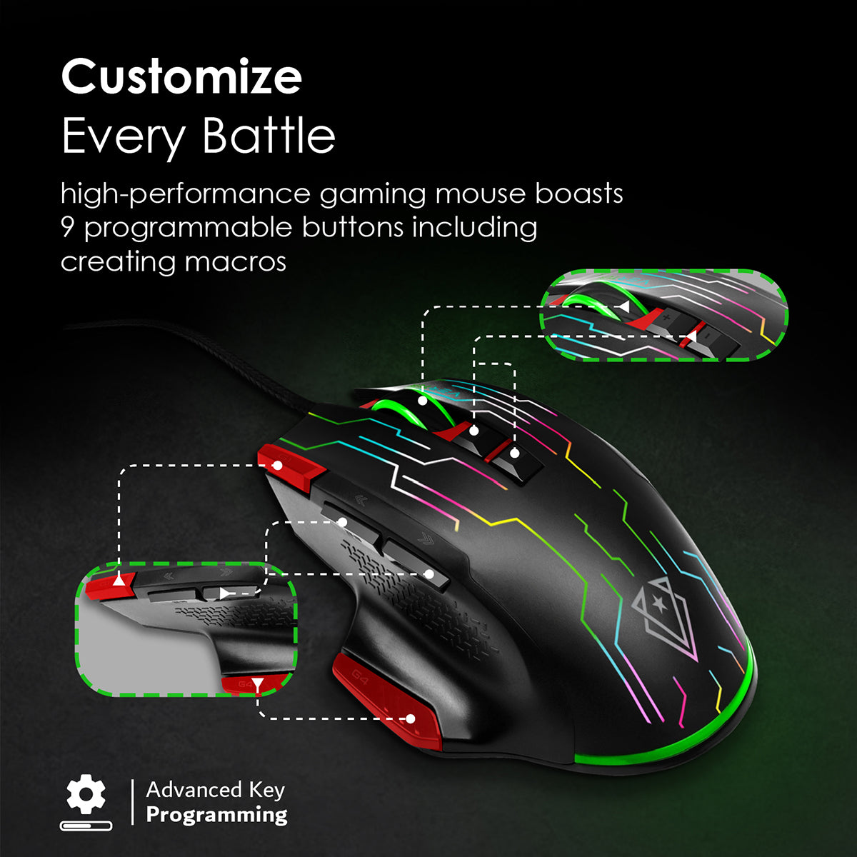 Superior Quick Performance Wired Gaming Mouse