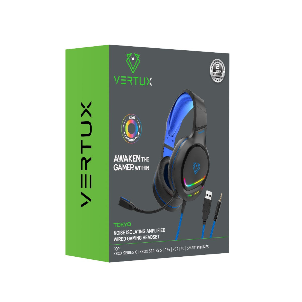 Noise Isolating Amplified Wired Gaming Headset