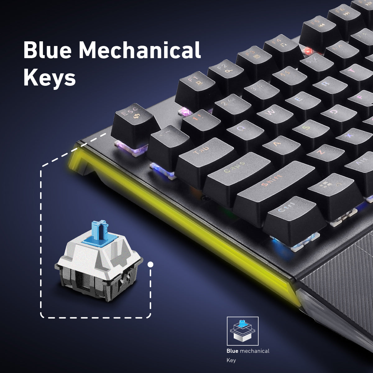 Pro-Gamer Mechanical Wired Gaming Keyboard