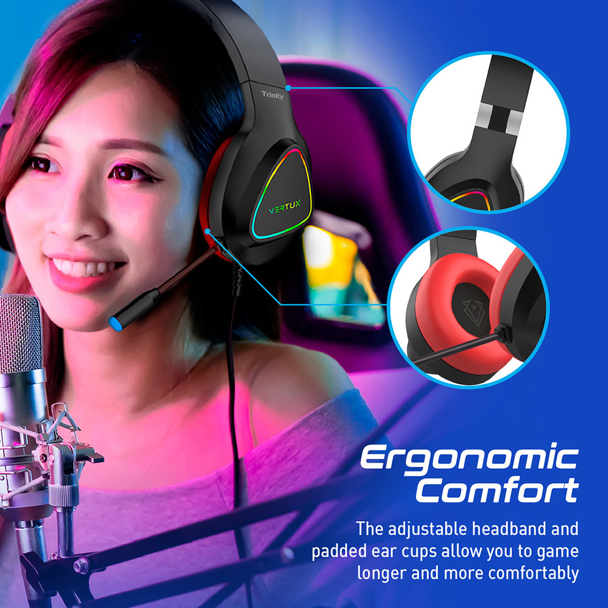 Stereo Immersive Pro Gaming Over-Ear Headset