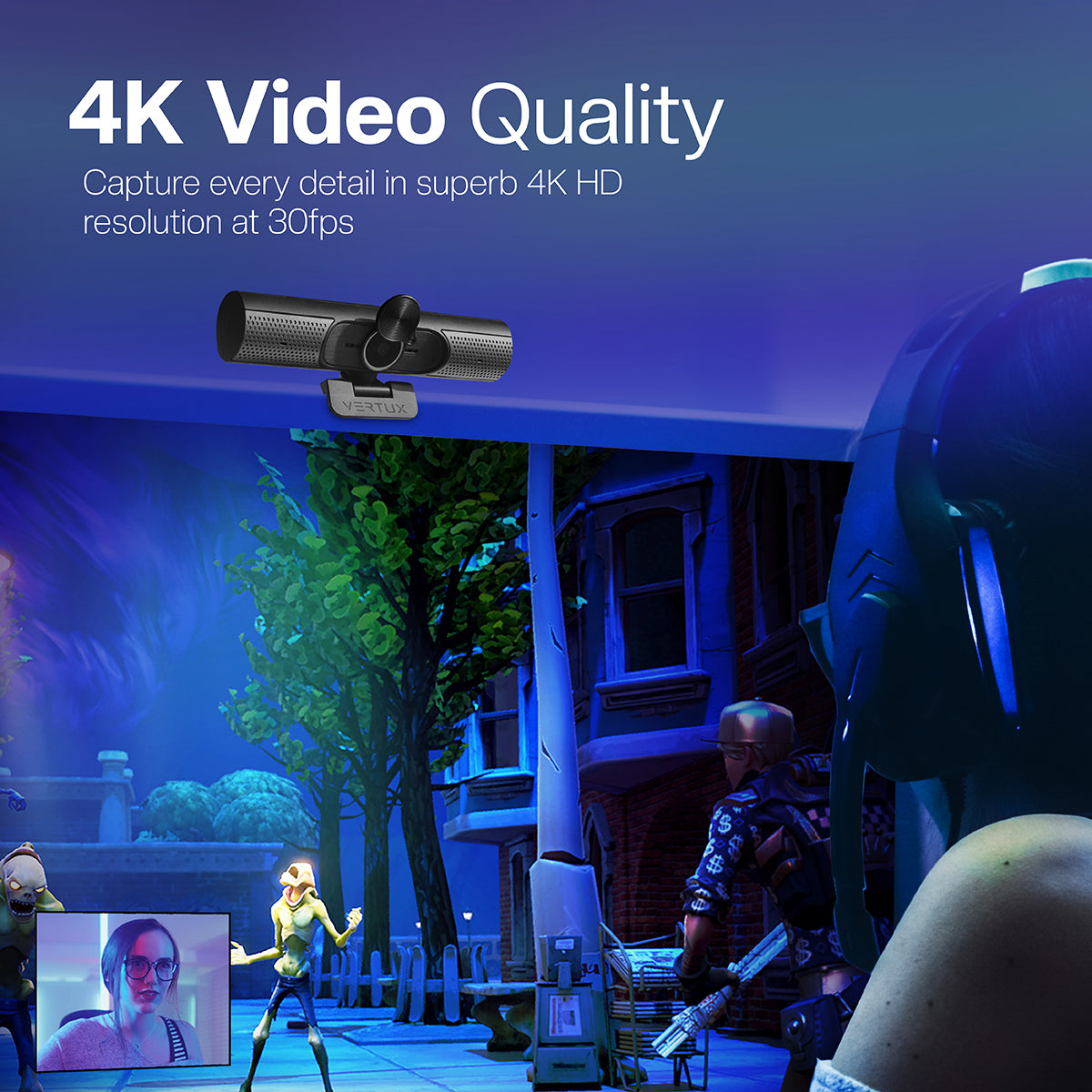 4K Pro-Stream AutoFocus Webcam