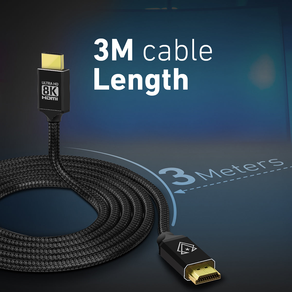 GameCharged™ 8K HDMI Audio Video 3D Cable