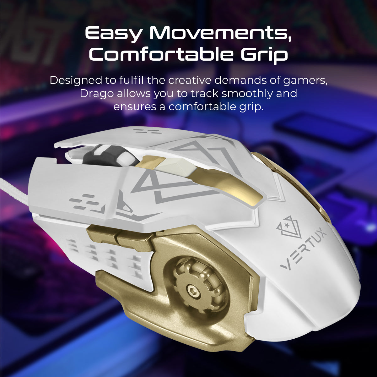 Precision Tracking Ergonomic Gaming Mouse