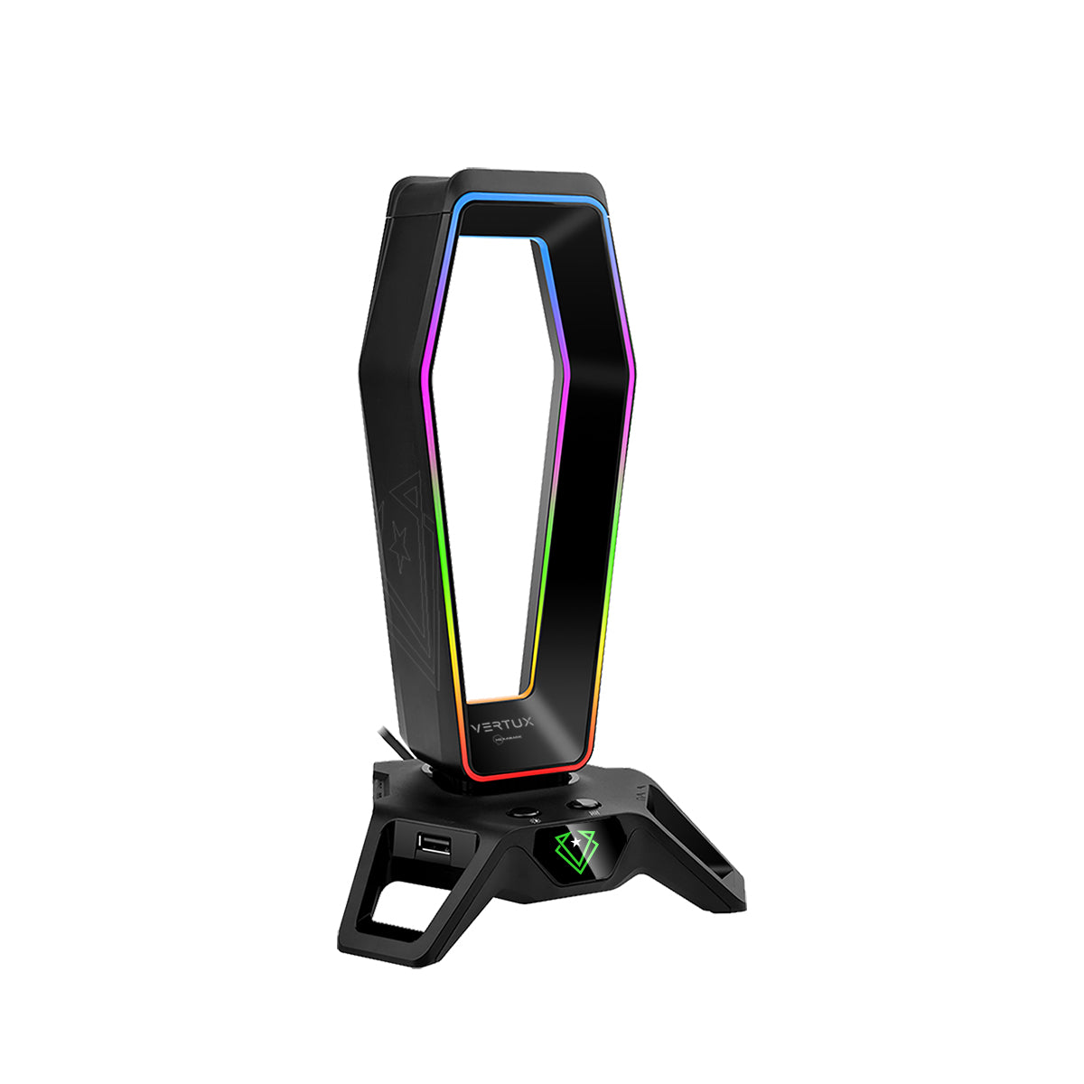 Gaming Headphone Stand with Immersive 7.1 Audio Ports