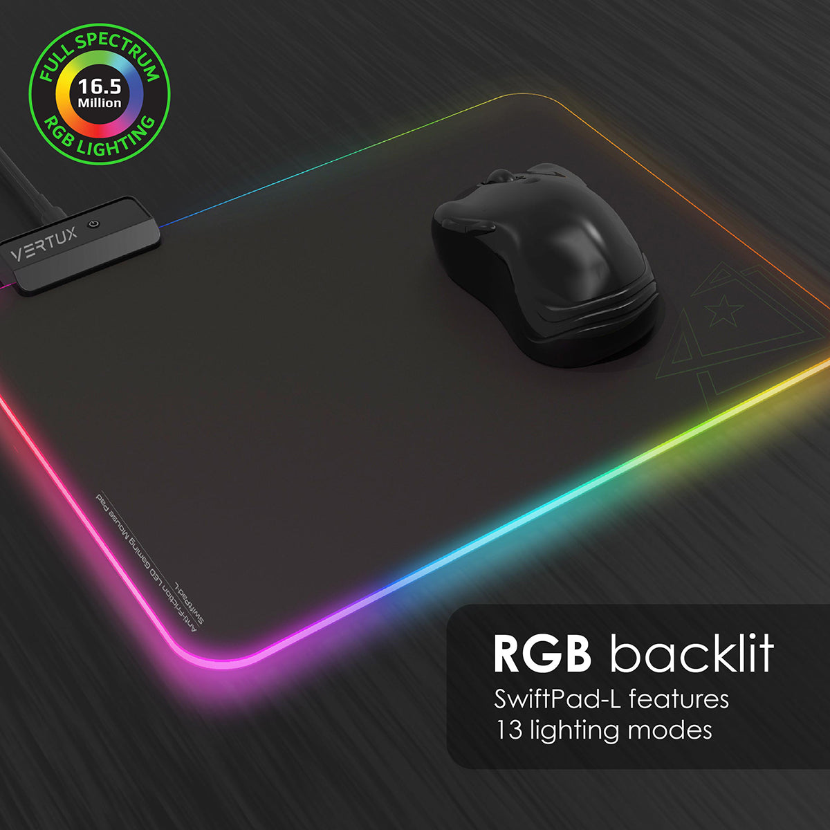 Game Immersion™ Smooth Scrolling RGB LED Gaming Mouse Pad