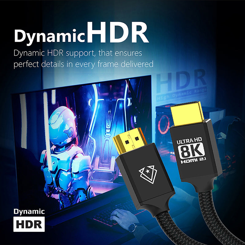 GameCharged™ 8K HDMI Audio Video 3D Cable