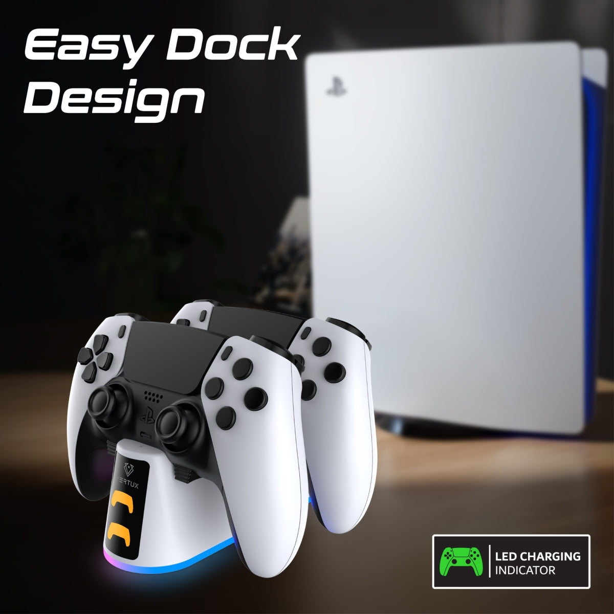 2-in-1 Charging Dock for PS5 DualSense™ Controller